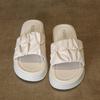 Niche ins slippers women's summer outer wear 2025 new thick-bottomed fashionable women's sandals popular beach maternity slippers