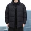 Mens Thickened Stand Collar Warm Casual Loose Winter Cotton Padded Jacket
