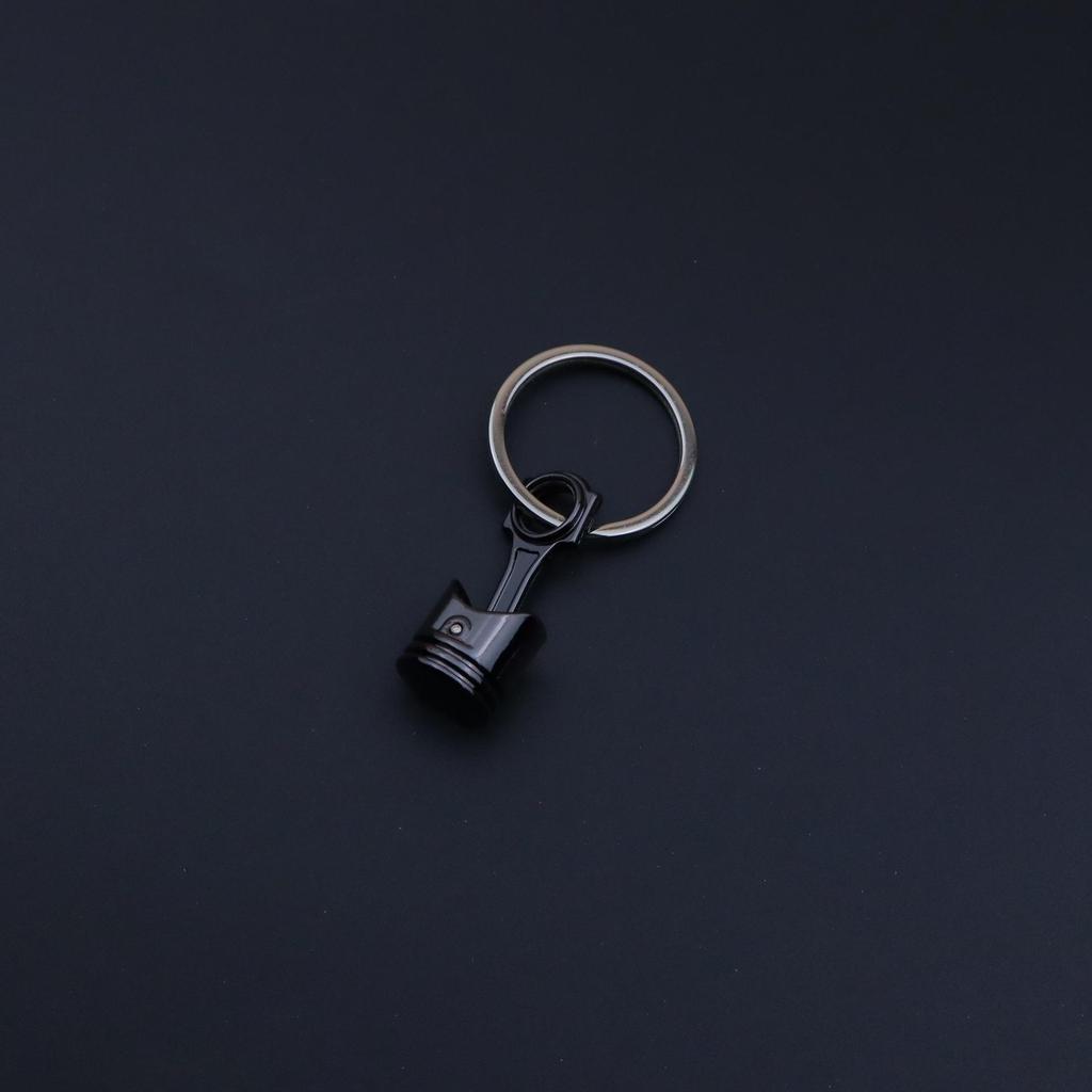 Ratchet Wrench & Piston Keychain: Car and Motorcycle Wheel Hub Modification Gift