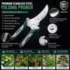 Foldable Pruning Shears Stainless Steel Branch Pruner Convenient Plant Branch Trimmer  Landscaping