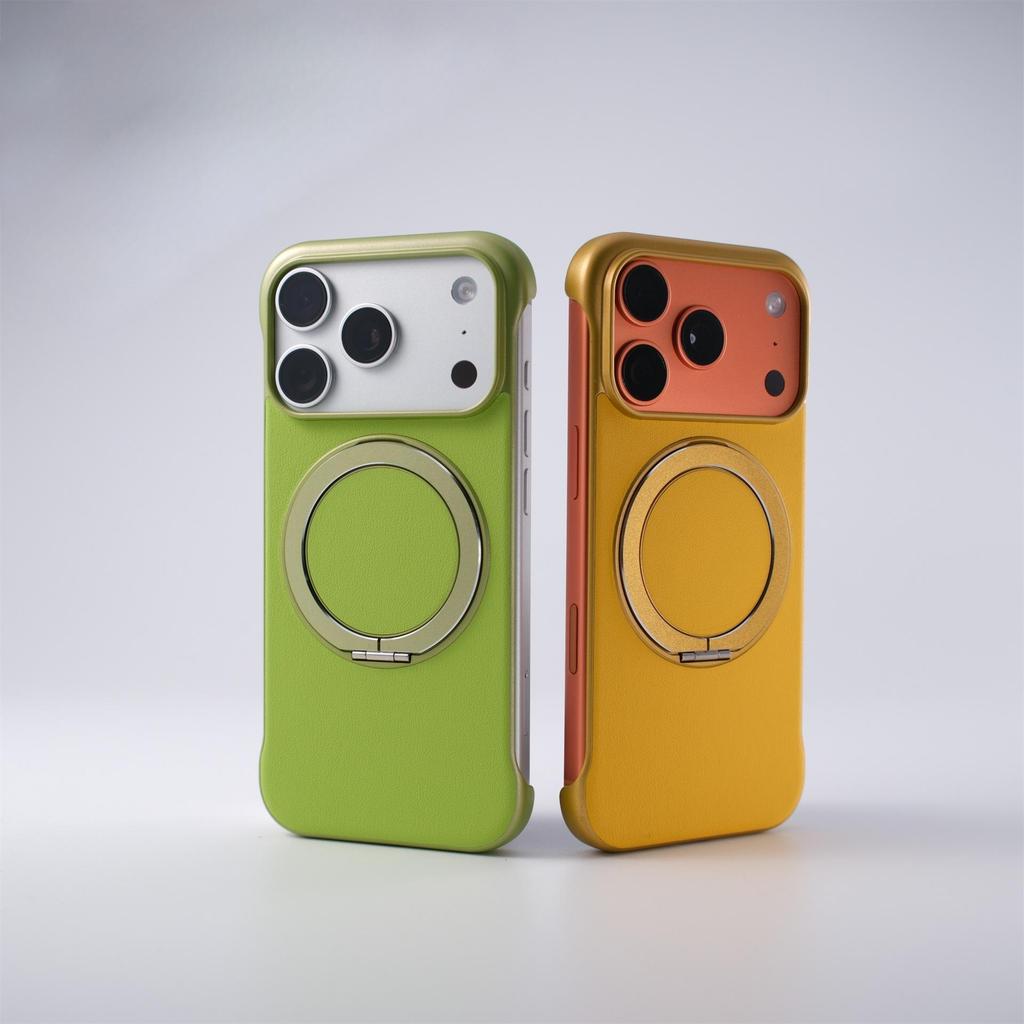 Compatible Magnetic Stand Borderless Case for iPhone 17 PRO MAX, Ultra-thin, Drop-proof Protection.