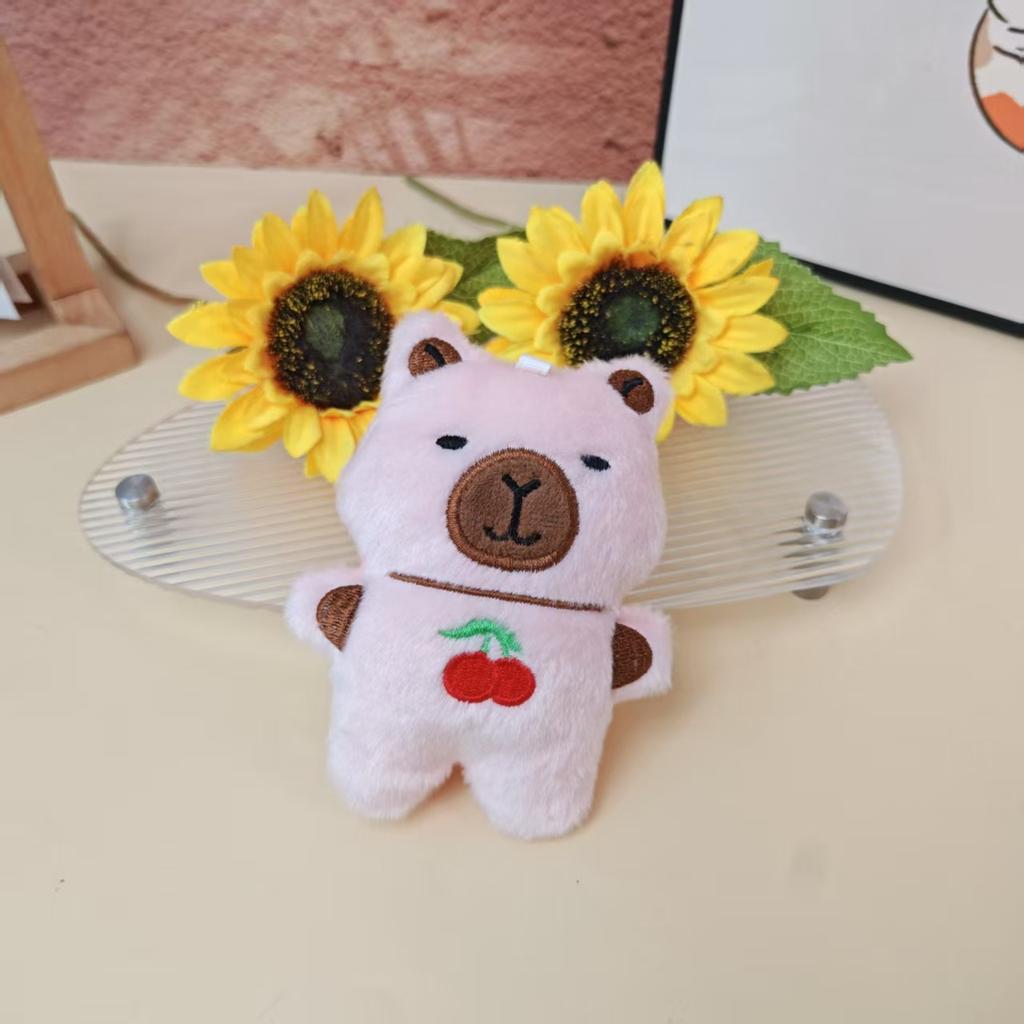 Plush Doll Bear Doll Cute Pendant Keychain Bag Pendant Clothes Accessories Cartoon Doll Pendant