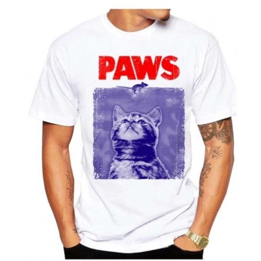 Summer Bago Dog Rock Pug Rock Printed Cotton Loose Round Neck Short Sleeve T-Shirts Men’s
