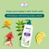 Himalaya Refreshing Baby Wash 400ml Pack For Gentle Cooling Summer Bath With Watermelon Neem Lemon