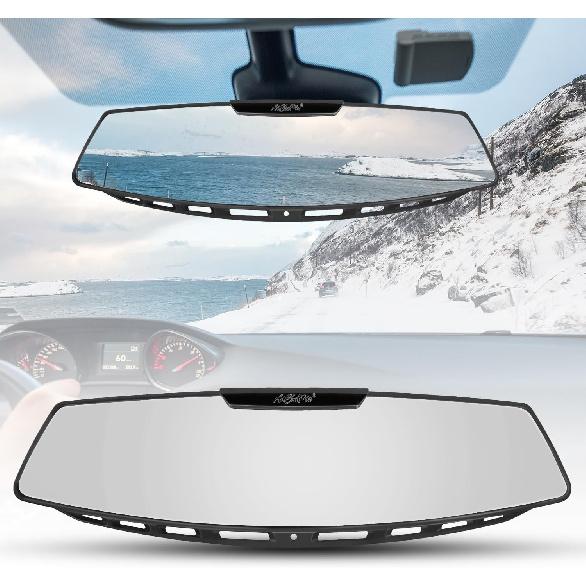 12  Wide Angle Universal Curve Convex Rear View Mirror - Interior Clip On Ori