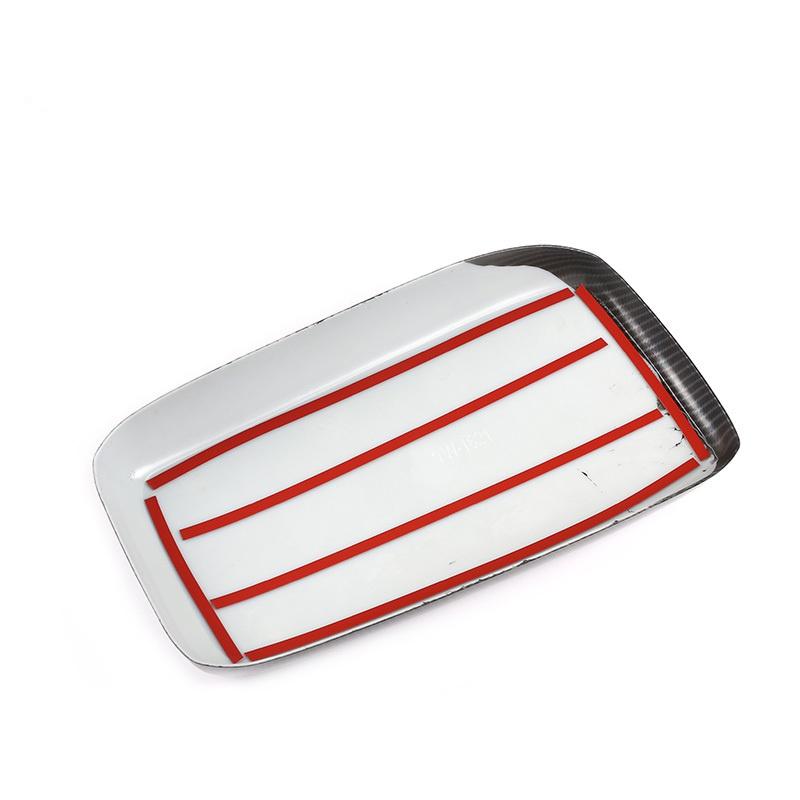 Para Romeo 2020 interior do carro estilo fibra de carbono capa de apoio de braço