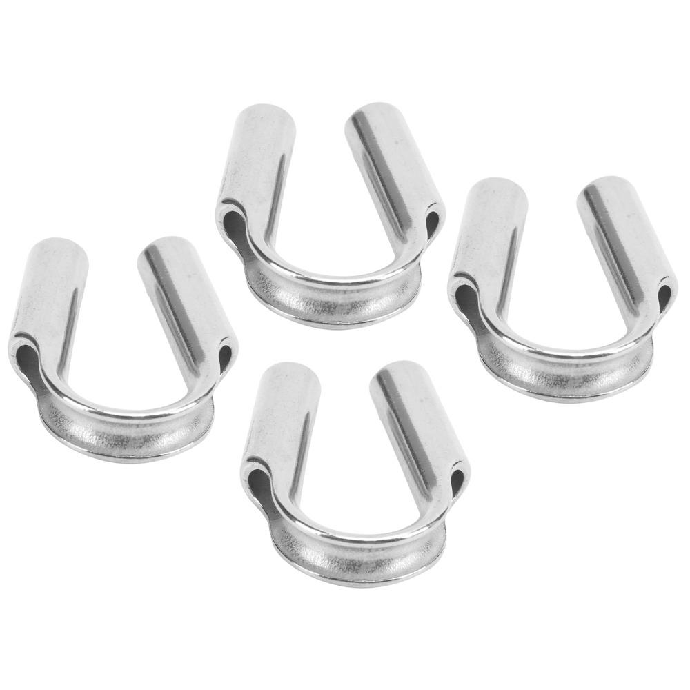 4pcs Durable Stainless Steel Thimbles Antirust Heavy Duty Thimble Winch Rope Thimble For Camping