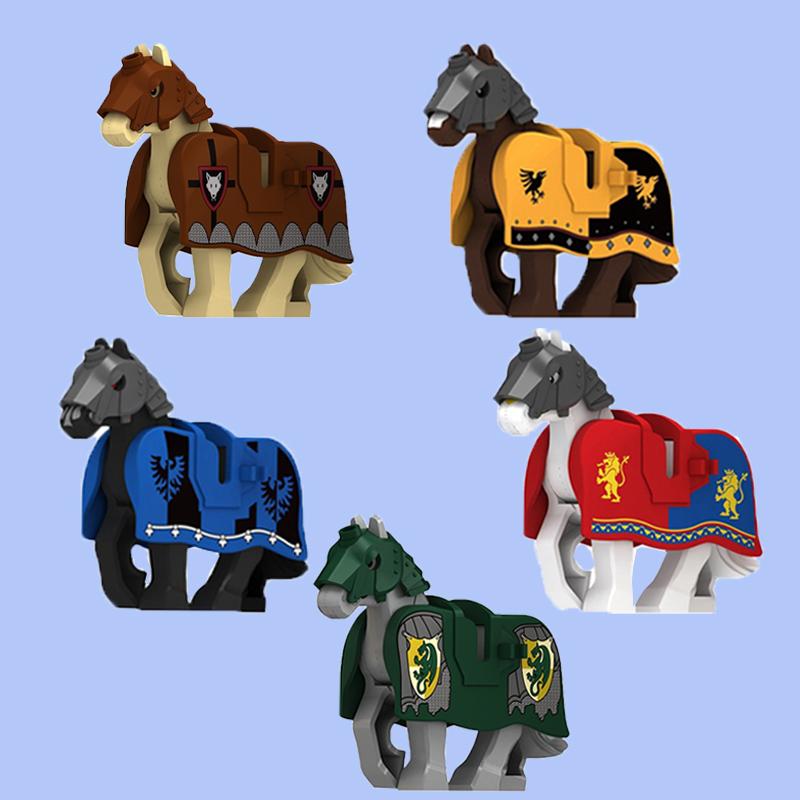 Afrikanische Wildtiere Bausteine Set Löwe Elefant Kamel Hirsch Wolf Giraffe Spielzeugmodell für Kinder Kreatives Kindergeschenk Stein S041