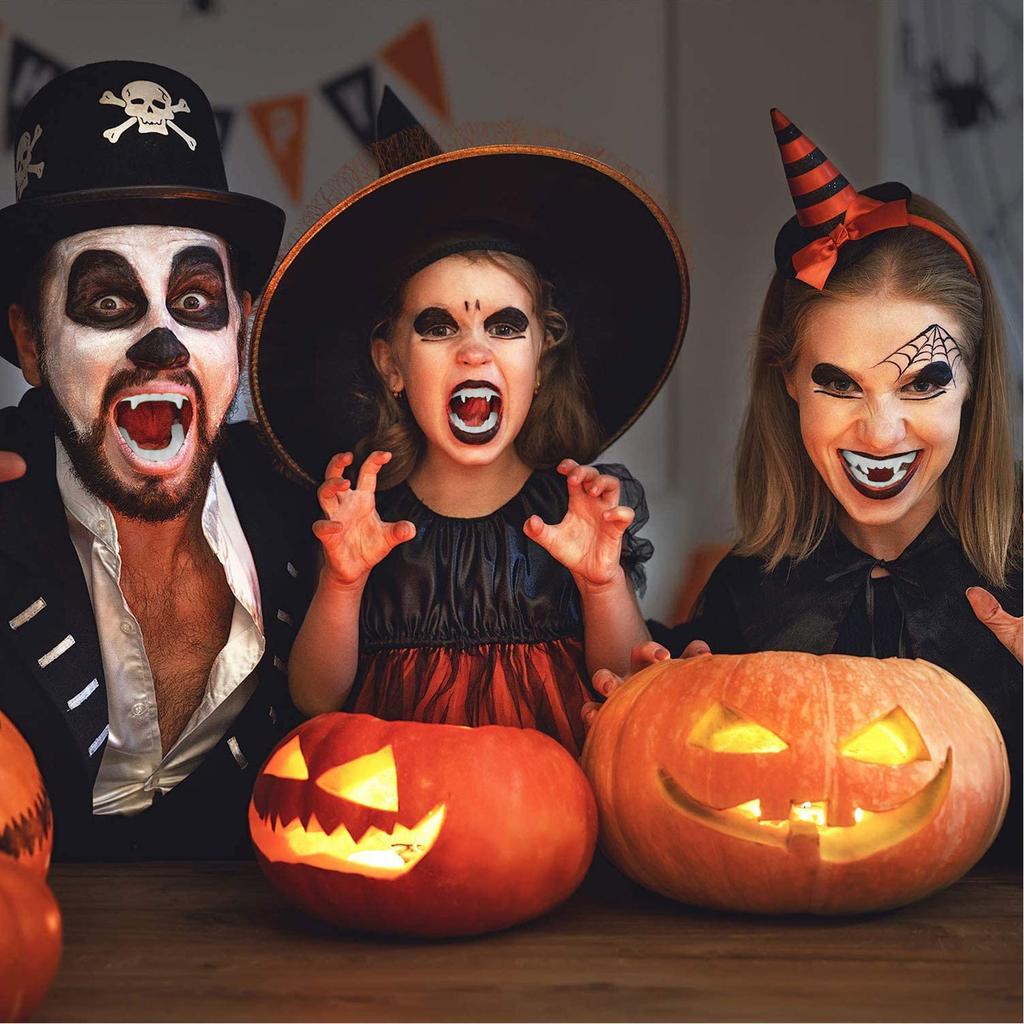 Plastic Teeth - Glow In The Dark And Teeth, Halloween Costume Props, Party Supplies And Trick Or Accessories