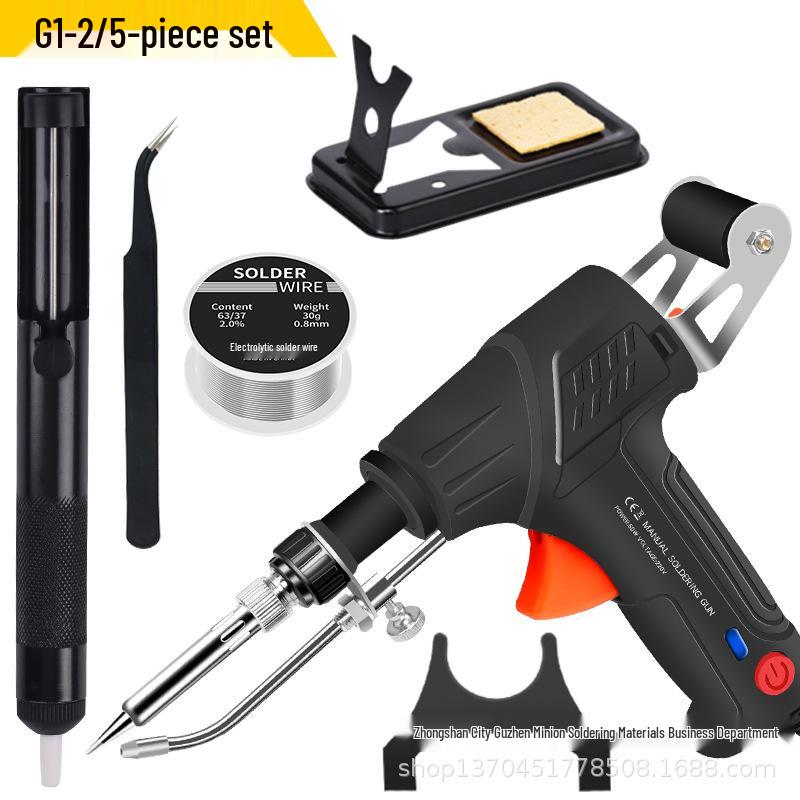 60W Handheld Auto Soldering Gun with Inner Heating, Solder Feed, and Constant Temp for Household Use