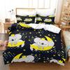 Cartoon Koala Duvet Cover King Queen Lovely Animal Bedding Set For Kids Teens Adults Wildlife Quilt Cover With Pillowcase 2/3PCS