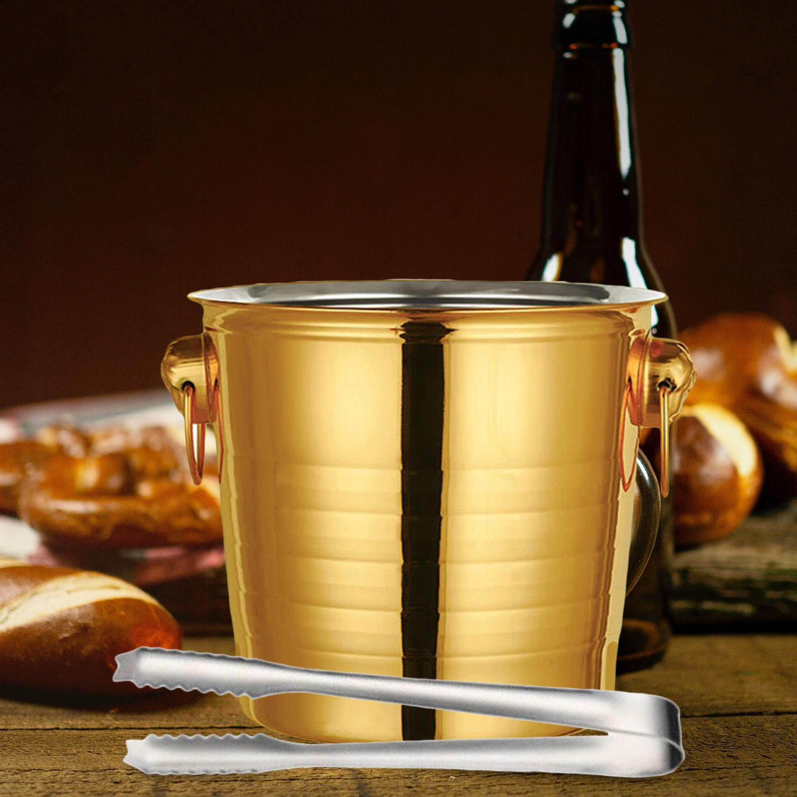 

3L Large Ice Bucket, Beverage Cooling Bucket Holder with Clip And Handle, Storage Aureate