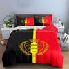 Belgium Soccer Crest Bedding Set Bedding Duvet Cover Set Duvet Cover Pillowcases  (1 * Duvet Cover 2 * Pillowcases, without duvet insert)
