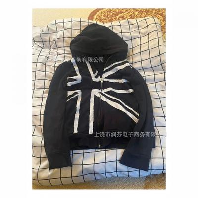 Herren Übergroßes Kapuzen-Reißverschluss-Sweatshirt Mit 3D-Digitaldruck Streetwear Punk-Stil