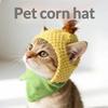Cute Tiger Fruit Cat Plush Hat Cat Puppy Cosplay Costume Pet Accessories Adjustable Comfortable Warm Headdress Pet Headwear