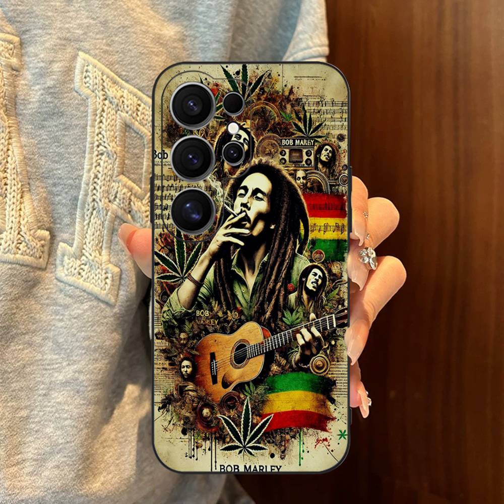 Sänger B-Bob M-Marley Handyhülle Für Samsung S 24 Fe 25 Ultra Plus 20 Lite 21 30 22 23 24 22 Ultra 5G Fundas