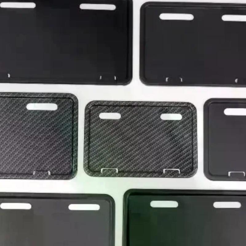 1Pcs Universal Electric Bicycle Stainless Steel License Plate Holder Frame Anti-theft Protective Cover Motorcycle License Plate