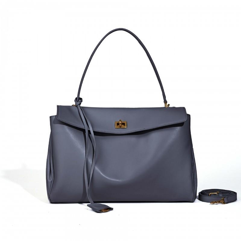 2025 New Women's Bag Authentic Leather High-end One-shoulder Large Capacity 100-piece Cross-border Cowhide