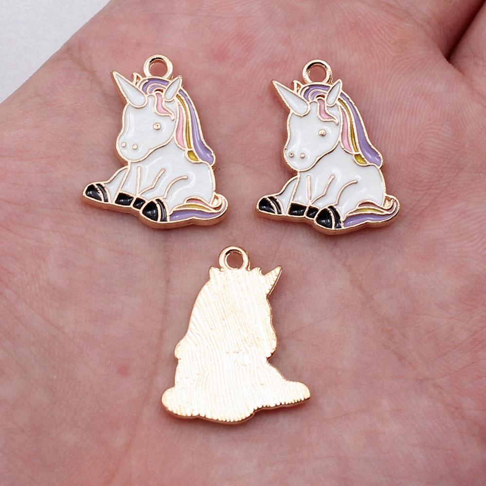 Charms Flamingo Mermaid Enamel Pendants Wedding Jewelry Findings QC054