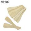 10PCS Natural Wooden Pot Kitchen Cooking Utensils Non Stick Pancake Turner Long Handle Spatula