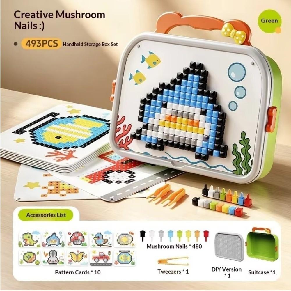 Motor Skills Development Mushroom Nail Brain Game Fine Motor Skills Brain Game Puzzle  Kids