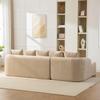 Modular Compression Sofa Made of Chenille Fabric, Filled with 30D High-elastic Foam. Easy To Move, Non-slip Floor, Ideal for Living room.LIGHT KHAKI