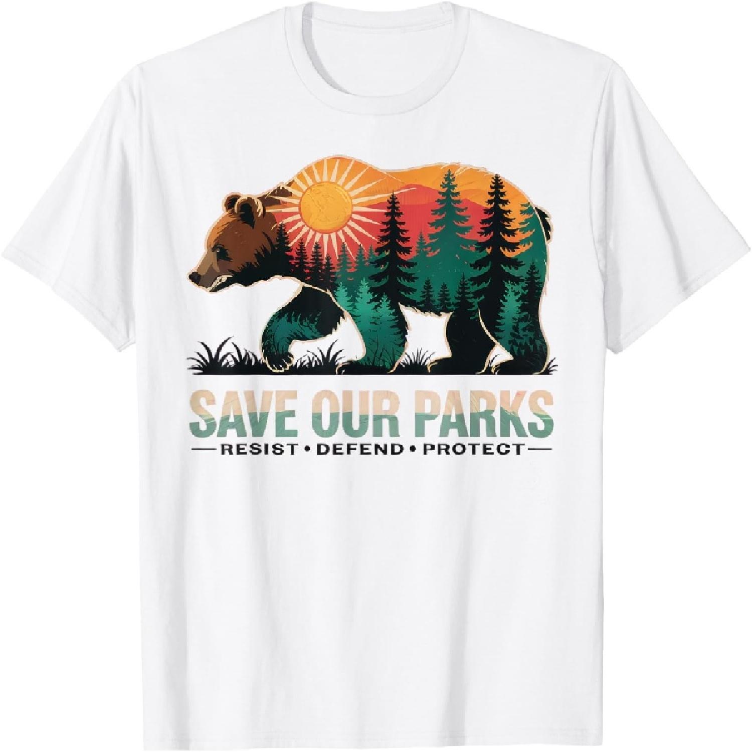 Save Our Parks Resist National Park Protect T-Shirt XXXXXL белый