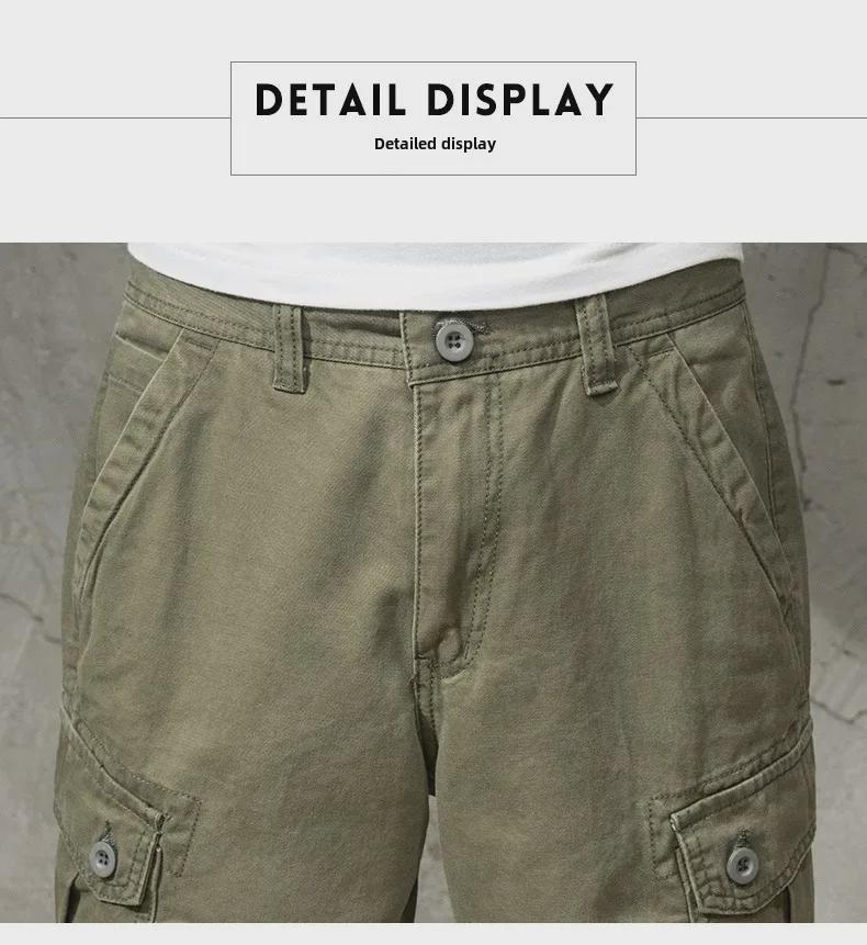 Men's Trendy Japanese Camouflage Cargo Shorts - Casual, Loose-Fit, Summer Wear.