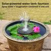 Floating Solar Fountain Bird Bath Solar Water Fountain with Multiple Nozzles Solar Powered Fountain for Garden Yard Pond Pool Outdoor