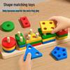 Montessori Geometric Stacking Rings: Educational Shapes for Infants & Toddlers (1-3 Years)