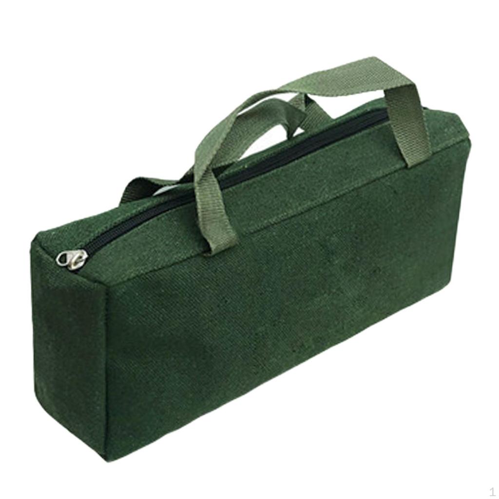 Canvas Tool Bag with Easy Access Zipper Closure for Tradesmen