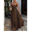 Women's Clothing Sweet and Sexy Suspender Tube Top Pleated Pendulum Dress Solid Color Women