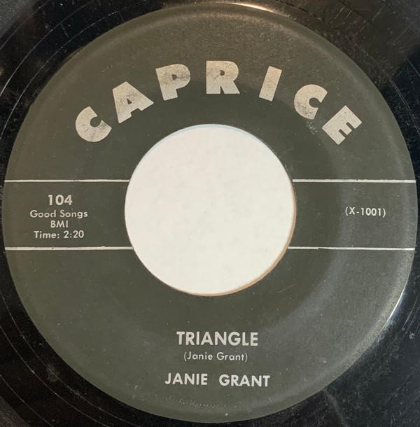 

7inch Record JANIE GRANT - Triangle 104 Caprice 1961 US Rock Used