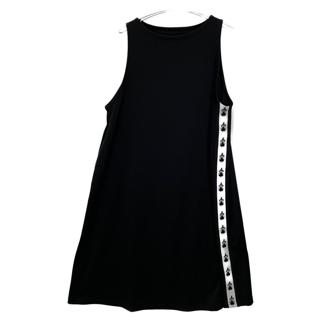 A Part of Me. MOOMIN Black Sleeveless One-Piece Dress Not Written blackUsed