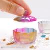 Nail Art Brushing Washing  Cup Glass Cup With Lid Bowl Manicure Equipment