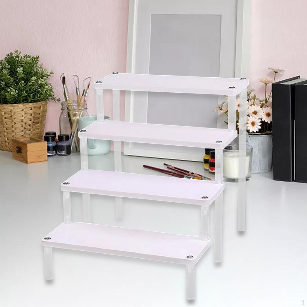 Drewniany stojak wystawowy na figurki, perfumy, lakier do paznokci, organizer do przedmiotów kolekcjonerskich