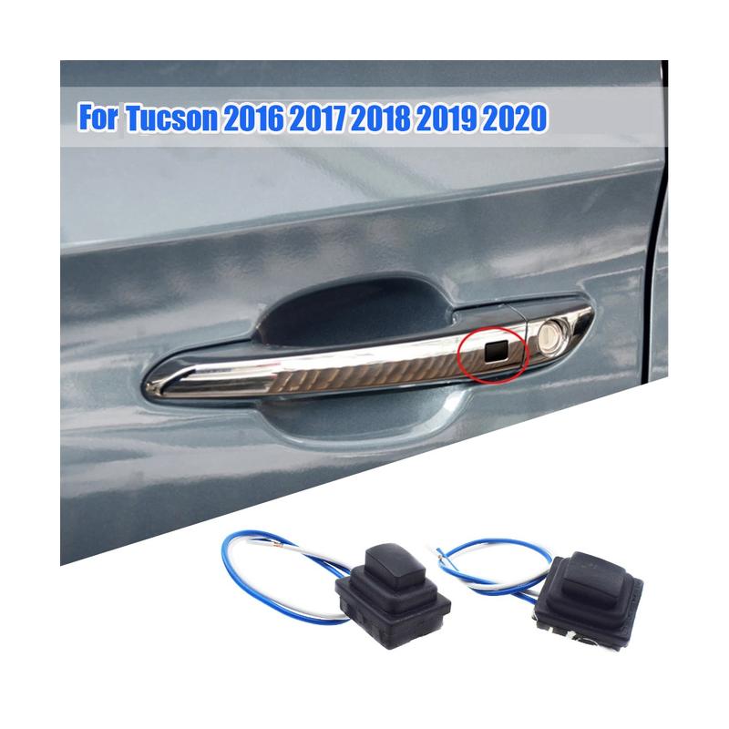 1 Pair Front Door Smart Handle Small Button 82661-D3710 82651-D3710 for Hyundai Tucson 2016- Outside Puller Switch