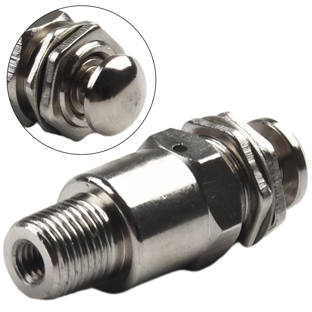 1pc Pneumatic Valve 2 Position 3 Way 2.4mm 3 Ports 5Hz Metal Silver Tone Need Filling Oil TAC-3P Pneumatic Valve