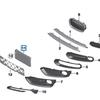 BMW 1 Series F20/F21 Front Bumper License Plate Holder (Part No. 51137290308)