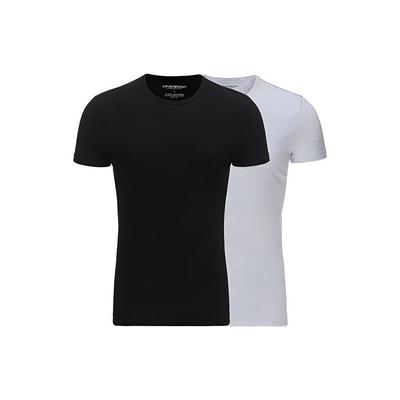 Solid Color Casual Crew Neck Short Sleeve T-Shirt 2 Pack Men Tops 111647-CC722-97120