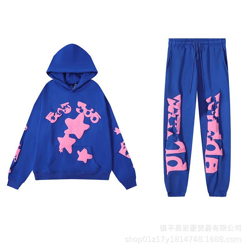 Herren Kapuzenpullover mit Grafikdruck Oversized Streetwear Jogginganzug Set Lässiges Hip Hop Outfit Herbst