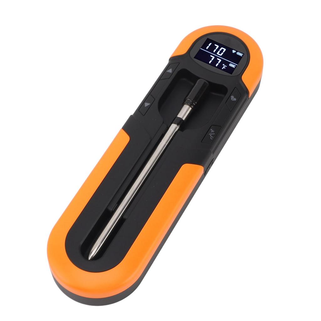 Wireless Meat Thermometer with Timer Smart Alarm IP66 Magnetic 500mAh Bluetooth Meat Thermometer