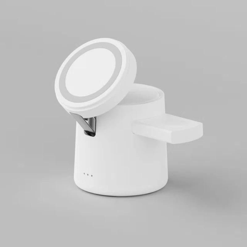 3 w 1 składana magnetyczna ładowarka bezprzewodowa 3 stacje dokujące szybka ładowarka stojak do iPhone'a 16 15 14 13 Pro Max iWatch AirPods