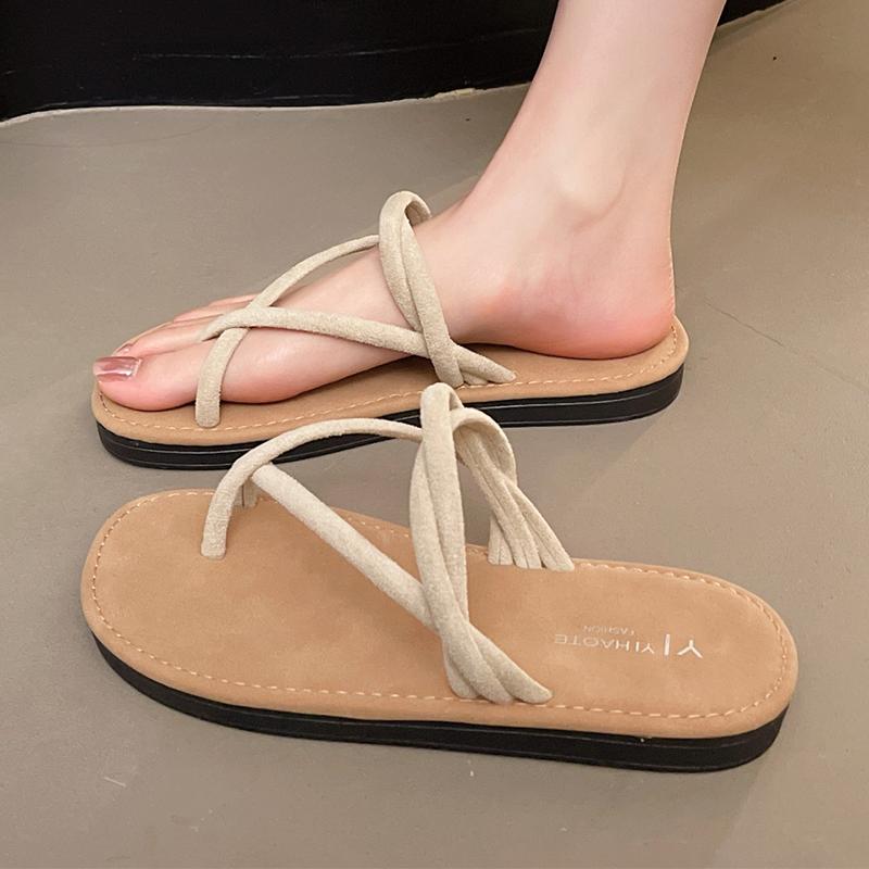 Mode Clip Orteil Femmes Ballerines Pantoufles Chaussures Décontractées de Créateur Chaussures de Marche Confortables Chaussures de Mode Femme Sandales d'Été 2025 Femme Zapatillas