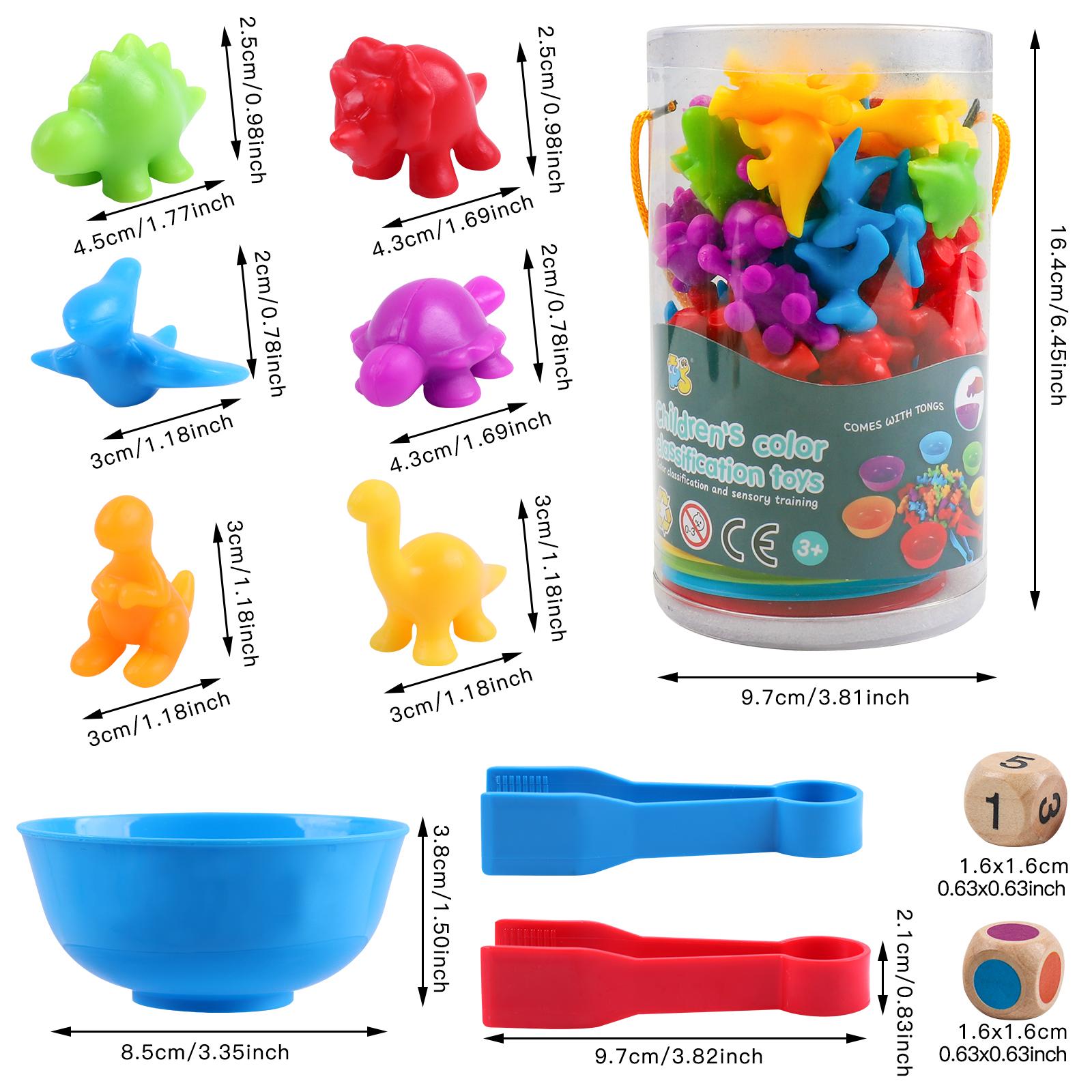 

Обучающие и развивающие игрушки Монтессори для подсчета цветов и классификации, развивающие игрушки для мальчиков и девочек от 3 лет