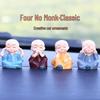 Creative Four Monks Car Ornaments: Auspicious Fruit Incense Holder for Car Interior Decorations
