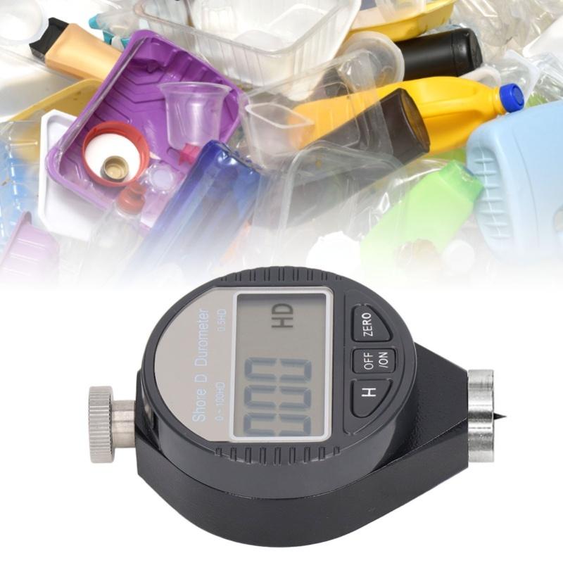 Digital Hardness Tester Portable Durometer Wide Measuring Range Hardness Test Meter For Leather Rubber D