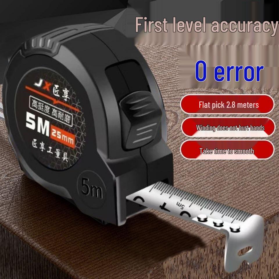 Stainless Steel Drop-Resistant Tape Measure: 5m, 7.5m, 10m for Home & Construction Use
