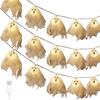 Handmade Ghost String Lights 10 LED Battery Operated Ghost Pumpkin String Light for Home Indoor Outdoor Halloween Party Decor
