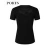 PORTS Women's Slim-Fit Knit Short Sleeve Top